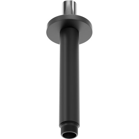 Colore Round Matt Black 150mm Vertical Shower Arm (1/5)