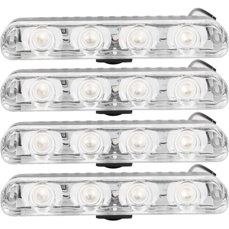 Barre lumineuse 12V 24 LED avec télécommande sans fil, 4 modes flash, lampe stroboscopique super lumineuse pour décoration (1/5)