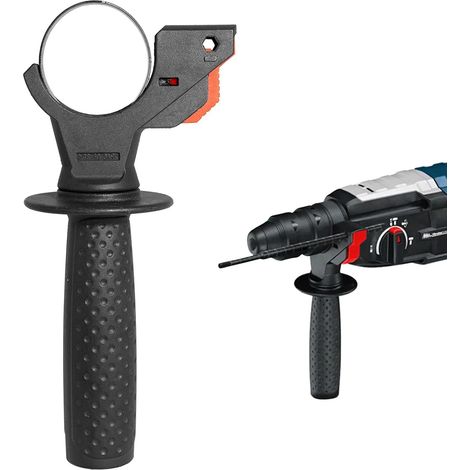 Impugnatura per martello perforatore, impugnatura anteriore antiscivolo regolabile, impugnatura laterale rimovibile, diametro interno regolabile per martelli perforatori GBH 2-26, utilizzo stabile e p (1/5)