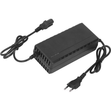 Chargeur de batterie pour vélo électrique, large plage de tension, protections multiples, câble de charge, prise UE 110-220 V, 180 W