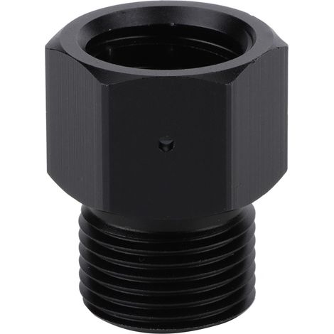 Ortviai Adaptateur de bouteille CO2 pour aquarium et brassage maison – aluminium noir, filetage TR21-4 / W21.8-14 (1/3)