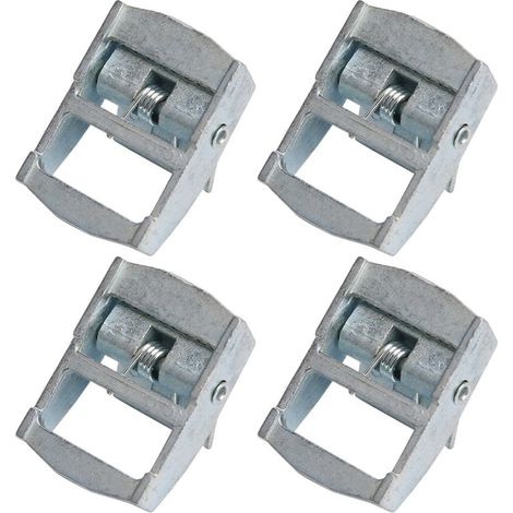 4Pcs Boucle en alliage de zinc pour sangles de fixation de cargaison lourde, Tendeur à cliquet, 20mm (1/5)