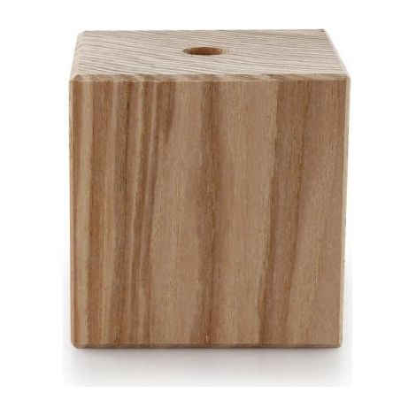 Kit Cache Douille Cube en Bois Brut à Personnaliser : Une Touche de Modernité dans votre éclairage