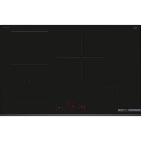 Bosch Serie 6 PVS83KHC1E. Colore del prodotto: Nero, Posizionamento dell'apparecchio: Da incasso, Dimensione della larghezza del piano cottura: 80 cm. Range di temperatura (T-T): 70 - 220 °C. Tipo ... (1/5)