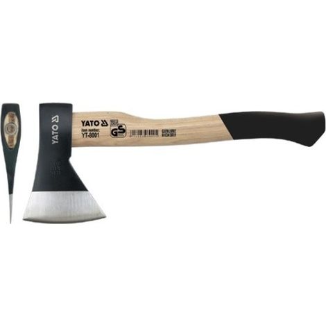 YATO, modelo YT-8001, Hacha de alta calidad, ideal para cortar madera con precisión, diseño robusto y ergonómico para trabajos forestales y de carpintería exigentes. (1/2)