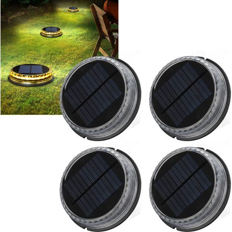 Solar-Garten- und Außenhofleuchte, Solar-Landschaftsleuchte, wasserdichte Solarleuchte, LED-Einbauleuchte (1/5)