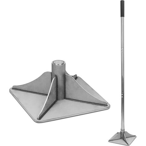 Pilonneuse en acier amovible pour le compactage et nivellement des sols de jardinage (1/5)