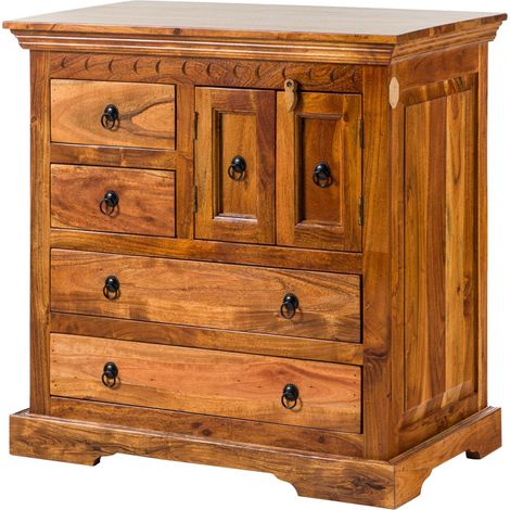 Kommode Akazie 87x50x87 honig  lackiert OXFORD 0446