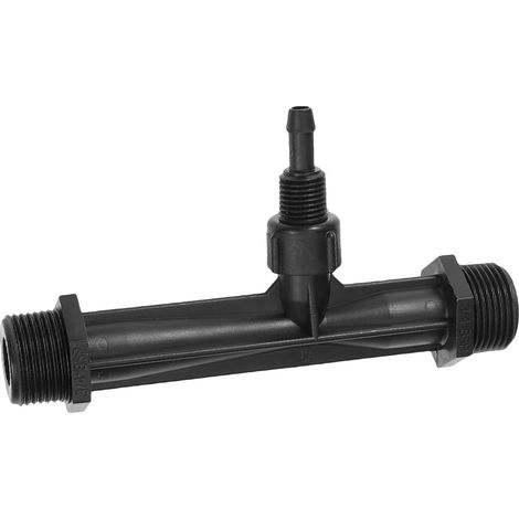 Injecteur Venturi pour Arrosage et Fertilisation des Plantes Kit Système D'irrigation 3/4'' en Plastique Noir , Résistant aux Produits Chimiques pour Irrigation de Jardin (1/5)