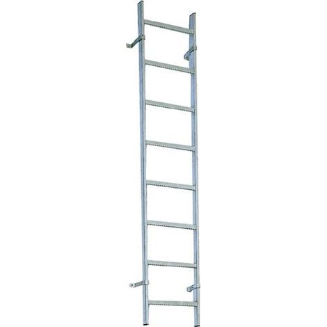 Schachtleiter STA L.1120mm äußere B.340mm Holm-Gr.50x20mm Lochsprosse 29 x 29mm (1/2)