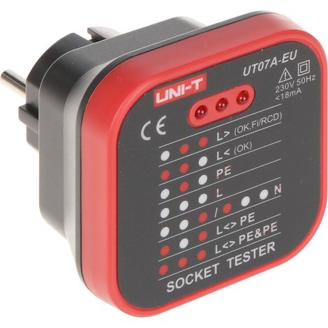 UT-07A-EU UNI-T Netzwerk-Steckdosen-Tester (1/3)