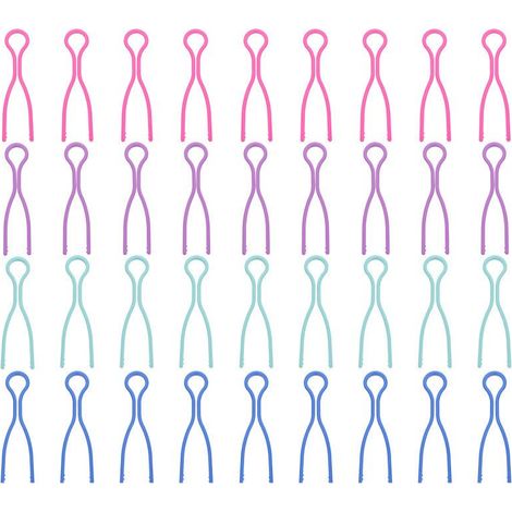 Lntyq Spulenclips, 100 Stück Garnrollenclips, Garnrollenclips, Kunststoff-Spulenhalter-Spulenclips, Spulenhalter-Fadenhalter-Spulenclips (1/5)