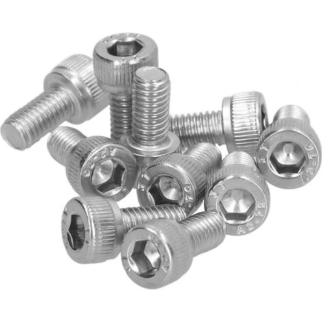 Packung mit 30 M5 A2-70 Edelstahl-Innensechskantschrauben, Befestigungssatz für Reparatur und Wartung, M5x10 (1/5)