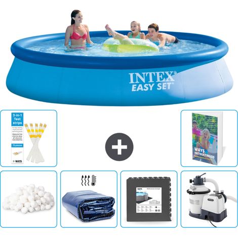 Intex Piscine Easy Set Ronde - 396x84 cm - 7-pièces S31 (1/5)