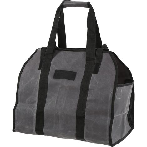 Sac de Transport pour Bois de Chauffage en Toile Cirée, Grand et Portable pour Camping ou Maison
