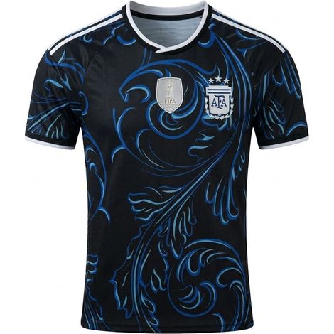 Maillot Extérieur Argentine Coupe du Monde 2026 (Enfants & Adultes) – Tenue de Football – Maillot d'Entraînement (Taille L)