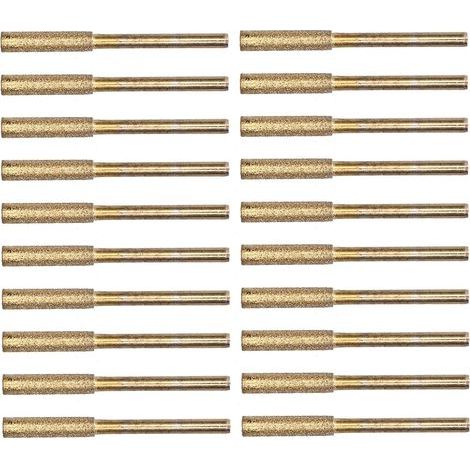 20 Pièces Kit d'Affûtage, Lime Diamant, Pierre à Aiguiser, Tronçonneuse Électrique (1/5)