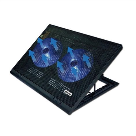 Vakoss LF-2463 notebook cooling pad 43.2 cm (17") Black