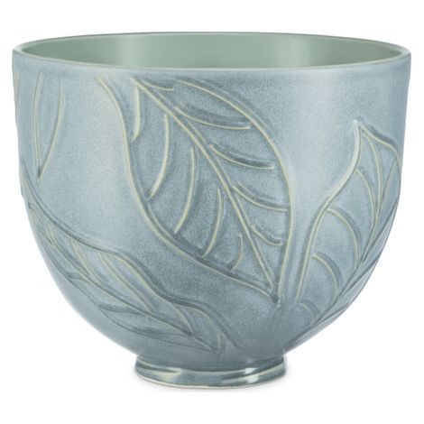 Bol artisanal unique en céramique de 4,7 L, 5 KitchenAid, couleur : Feuilles printanières (1/4)