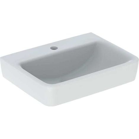 Geberit Renova Plan, Handwaschbecken, 50x38 cm, 1 Hahnloch, ohne