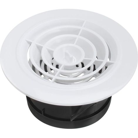 Grille de ventilation de plafond en ABS de 4,7 pouces, adaptée au salon, à la salle de bain, à la cuisine, à l'évent cyclonique, ouverture de 75 mm (1/5)