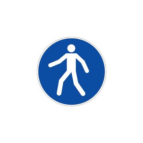 Panneau Utiliser le passage - Rigide Ø80mm - 4020709