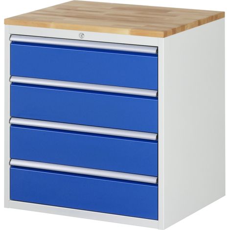 Rau Schubladenschrank Buche-Top und 4 x Schubl.-XL 4x180mm (1/5)