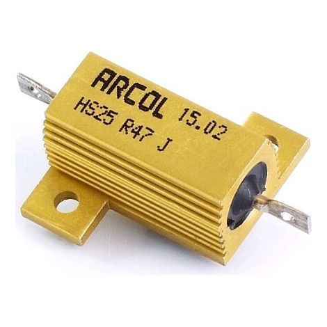 47r 25w 5% Resistencia Bobinada Potencia Metalica Arcol 47r-25w-arcol