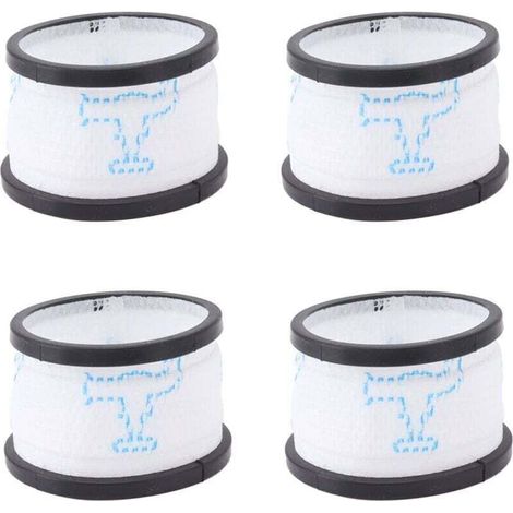 UlisemLot de 4 Filtres de Rechange pour Aspirateur INSE S600 S6P S6, Cartouches Filtrantes Réutilisables Lavables, Filtres à Mailles de Mise à Niveau à Forte Adsorption, Accessoires
