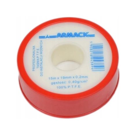 Ruban PTFE Armack Professionnel 19 mm x 15 m x 0,2 mm (1/5)