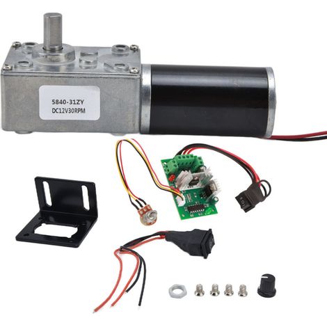 Moteur Réducteur Turbo à Vis Sans Fin 12V avec Arbre 8mm pour Machines, 30RPM - 5840‑31ZY12V30RPM (1/5)