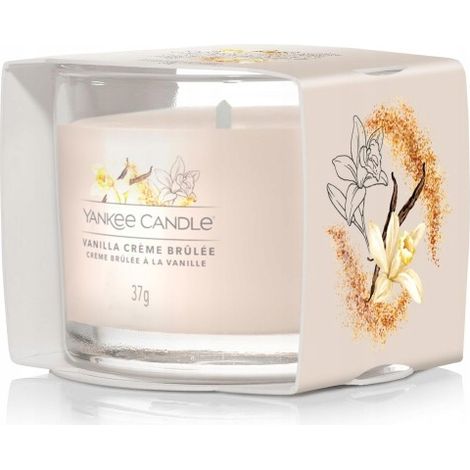 Yankee Candle Mini-Duftkerze Vanille-Crème-Brûlée, 37 g (1/3)
