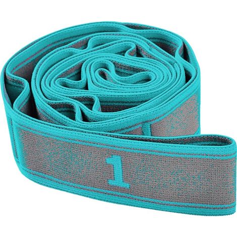 Dehngurt – Elastisches Band für Yoga, Pilates und Physiotherapie – Verstellbarer, unabhängiger Verschluss – 2,5 m × 5 cm – 1 Stück (1/5)