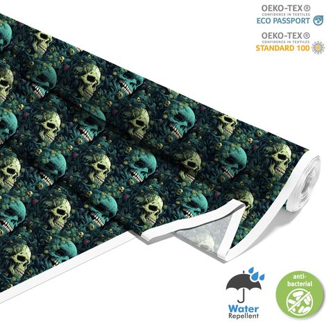 TESSUTI DECORATIVI PER ESTERNI OXFORD - Motivo Teschio I DX4019 (1/5)