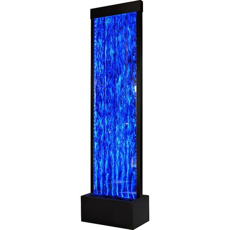 Mur de bulles d'eau - LEDs à couleurs changeantes- H. 150 cm - Noir - BLENNIE