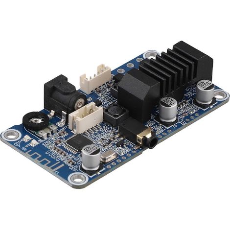 Amplificateur de puissance stéréo Bluetooth 5.0 TPA3116, stéréo 2x50W, entrée 3,5 mm, accordé, alimentation DC12V. (1/5)