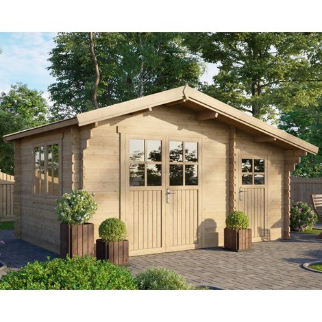 Gartenhaus Bornholm 450 x 300 cm ALL IN (1/5)