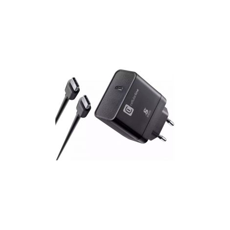 Cellularline Super Fast Charger Caricabatterie da Rete Usb C 45 W Nero (1/2)