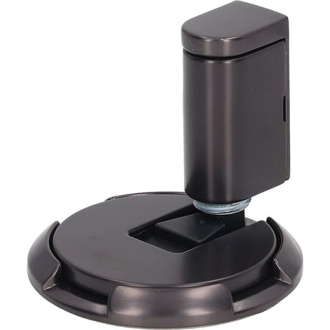 Türstopper aus Zinklegierung mit Saugnapf, nicht magnetisch, höhenverstellbar, grau (1/5)
