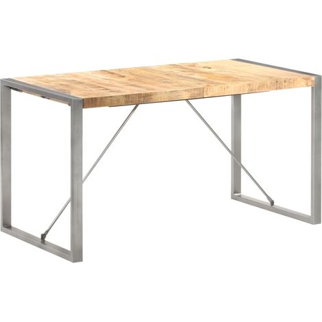 Esstisch 140x70x75 cm Raues Mango-Massivholz