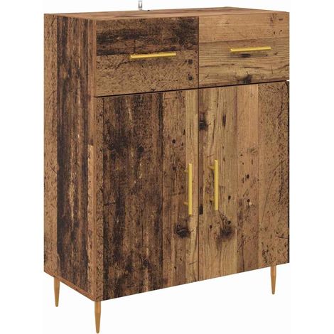 Buffet,Meuble de Rangement,Bahut Bois Ancien 69,5 x 34 x 90 cm Bois d'ingénierie CFW597207 (1/5)