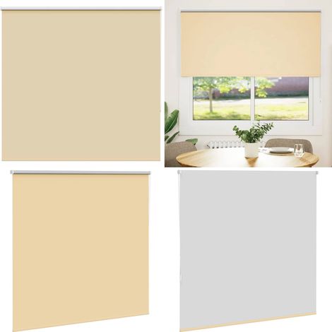 vidaXL Verdunkelungsrollo Beige 165x175 cm Stoffbreite 161,6 cm (1/5)