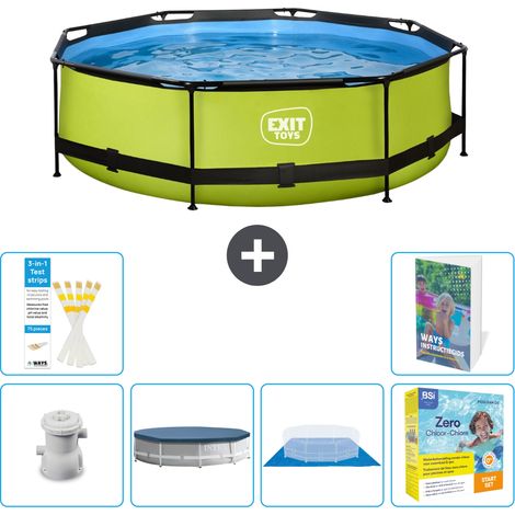Exit Pool Rund - 300x76 cm - 7-teilig S198