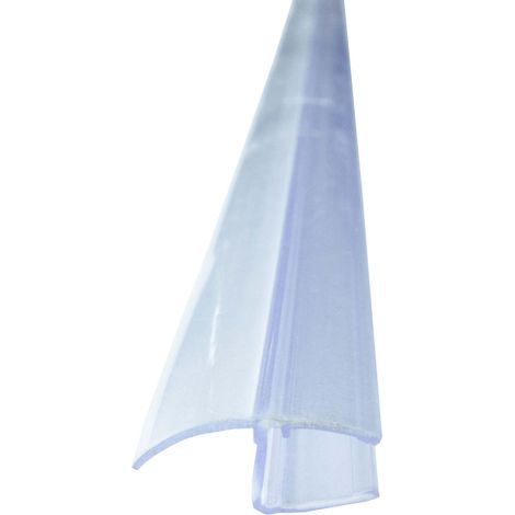 Spaltdichtung, Türdichtung, lange Dichtlippe Transparent für 8mm Glasstärke für Glas Duschtür, Duschlippe aus PVC, verstärkte Weichlippe (1/5)