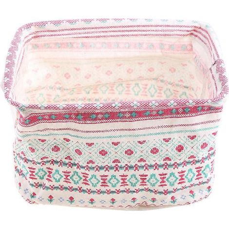 Aufbewahrungsbox aus Leinen für Schreibtisch, Schmuckhalter, Kosmetiktasche, Schreibwarenorganizer für Koffer und Tasche (1/5)