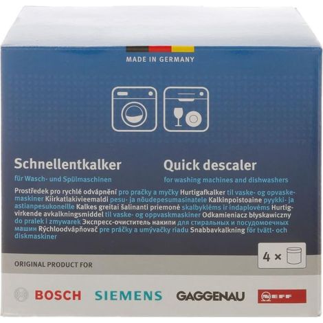 Ersatzteil - Set aus 4 Entkalkungs-/Entfettungsboxen -  - SIEMENS, BOSCH, NEFF, GAGGENAU, VIVA, BALAY