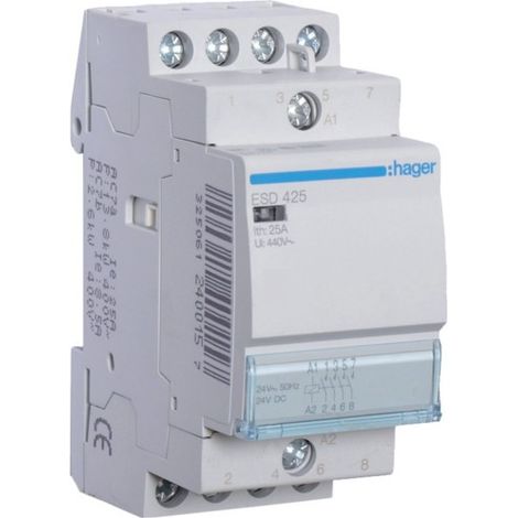 Hager ESD425 relais 25A 24V pour applications industrielles