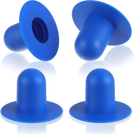 Lot de 4 Bouchons de Piscine, Bouchons d'étanchéité de Piscine, Bouchons de Remplacement pour Pompe de Filtration, adaptés aux Pompes de Filtration Intex et Bestway (Bleu) (1/5)