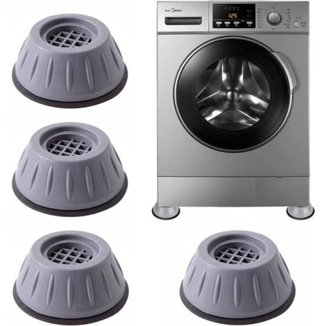 Lot de 4 patins anti-vibrations pour machine à laver, amortisseurs, pieds de machine à laver (1/4)