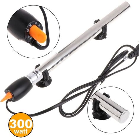 Chauffage Pour Aquarium 300 W Thermorégulateur Avec Thermostat En Acier